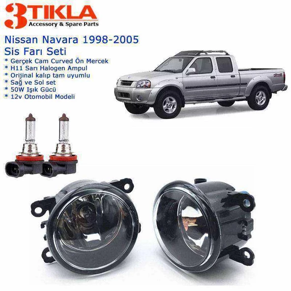 Nissan Navara 2005 Sis Farı Set  Oem:  8200074008