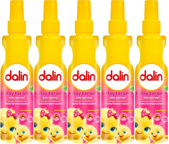 Dalin Kolay Saç Tarama Spreyi 200ML Badem Özlü (5 Li Set)