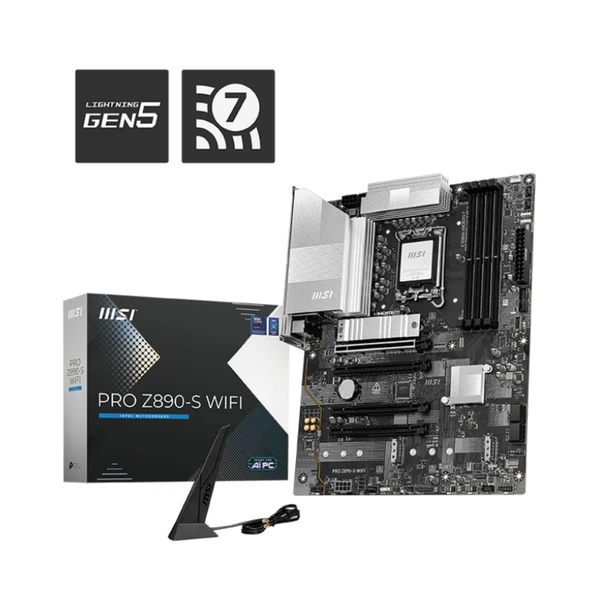 MSI PRO Z890-S WIFI DDR5 8600(OC) DVI HDMI ATX - 2