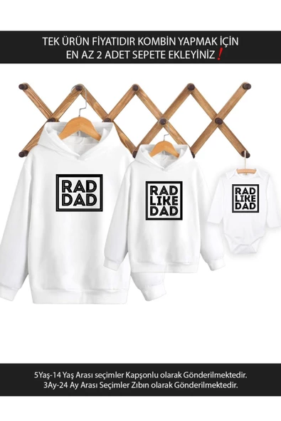 Rad Dad Baba Oğul Kız (TEK ÜRÜN FİYATIDIR KOMBİN YAPMAK İÇİN EN AZ 2 ADET SEPETE EKLEYİNİZ)