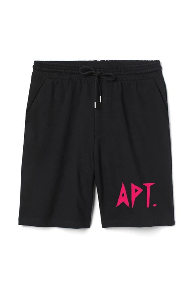 Blackpink Apt Erkek Siyah Şort