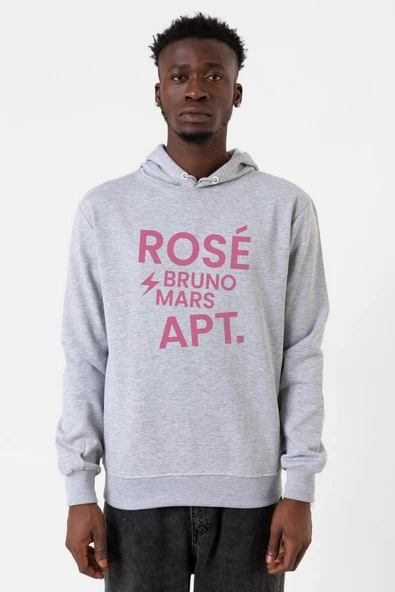 BLACKPINK ROSE BRUNO MARS APT Grimelanj Erkek Kapşonlu 3ip Sweatshirt ürün görseli