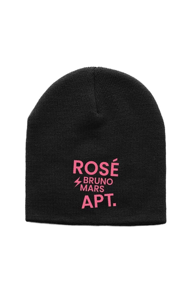 BLACKPINK ROSE BRUNO MARS APT Siyah Örme Bere