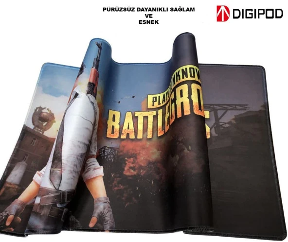digipod pugb Dikişli Kaydırmaz Taban Speed Mouse Pad Oyuncu Gaming 90x40 Mousepad - 4