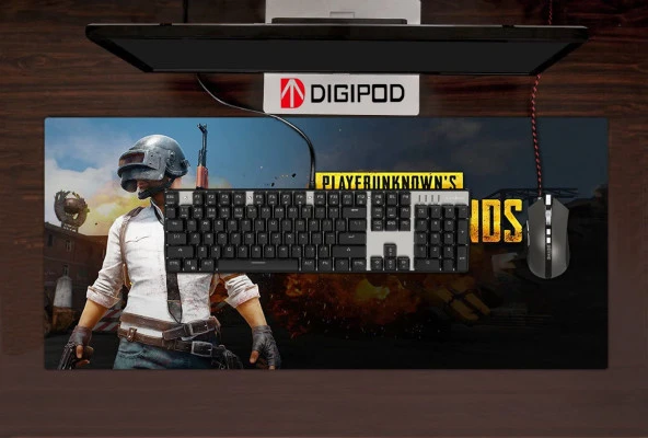 digipod pugb Dikişli Kaydırmaz Taban Speed Mouse Pad Oyuncu Gaming 90x40 Mousepad - 7