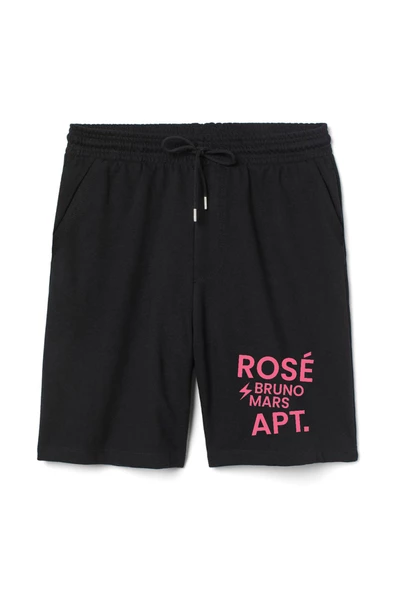 BLACKPINK ROSE BRUNO MARS APT Erkek Siyah Şort ürün görseli 1
