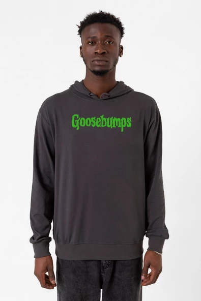 Goosebumps Lettern Füme Erkek 2ip Kapşonlu