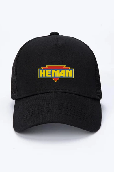 He Man Logo Siyah Fileli Şapka