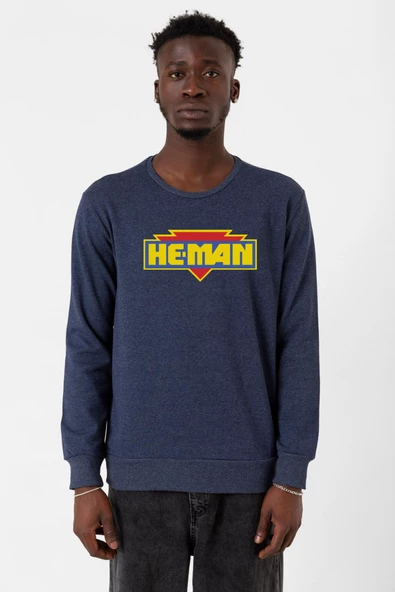 He Man Logo indigo Erkek 2ip Sweatshirt