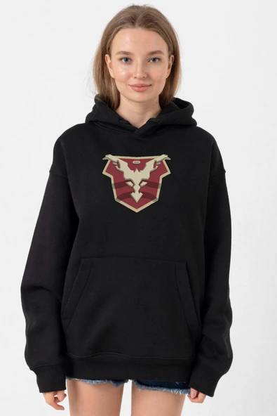 Jupiters Legacy Utopian Chest Siyah Kadın 3ip Kapşonlu ürün görseli