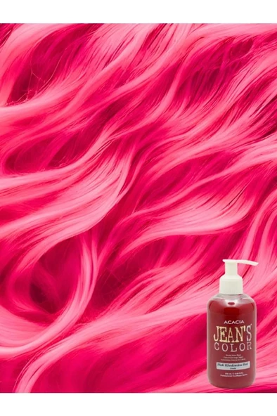 Jeans Color Amonyaksız Kokusuz Su Bazlı Saç Boyası 250 Ml Pembe Pink Hair Dye - Resim 2