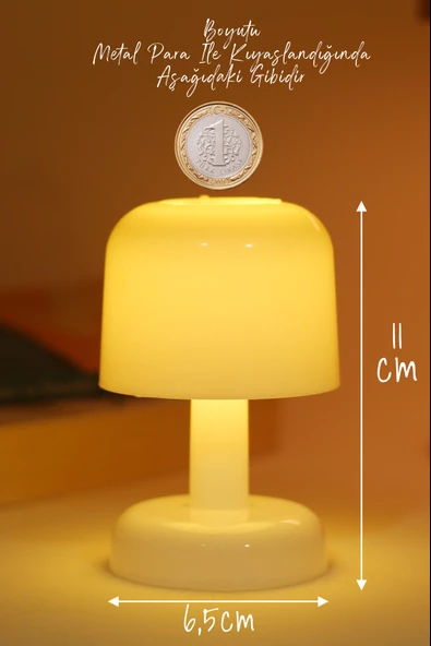 Led Mum İskandinav Tip Pil Dahil Dumansız Alev Ledli Yapay Dekoratif Mum Dekor Işığı Beyaz PT427 - 5