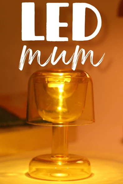 Led Mum İskandinav Tip Pil Dahil Dumansız Alev Ledli Yapay Dekoratif Mum Dekor Işığı Sarı PT428