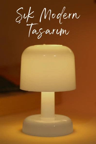 Led Mum İskandinav Tip Pil Dahil Dumansız Alev Ledli Yapay Dekoratif Mum Dekor Işığı Beyaz PT427 - 8