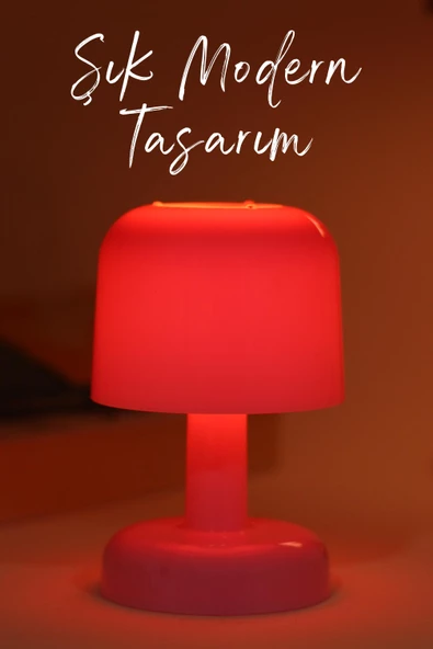 Led Mum İskandinav Tip Pil Dahil Dumansız Alev Ledli Yapay Dekoratif Mum Dekor Işığı Pembe PT427 - 8
