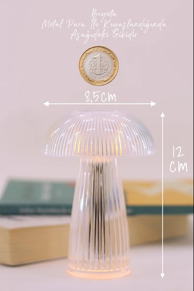 Led Mum Kristal Tip Pil Dahil Dumansız Alev Ledli Yapay Dekoratif Mum Dekor Işığı Şeffaf PT429 - 5
