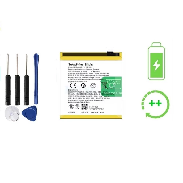 Oppo Reno 2Z İle Uyumlu  Güclendirilmis İthal Pil Batarya BLP737 ürün görseli 1