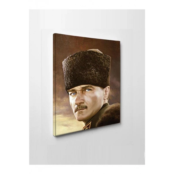 Kanvas Tablo Mustafa Kemal Atatürk Led Işıklı