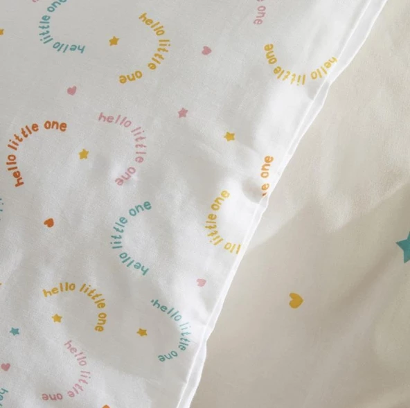 Karaca Home Little One Pudra Beyaz Bebek Nevresim Takımı - 4