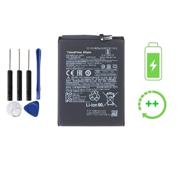 Poco M3 Pro İle Uyumlu Güclendirilmiş İthal Pil Batarya BN5A ürün görseli 1