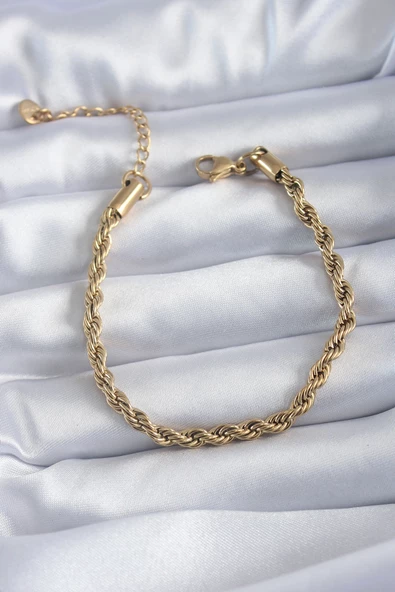 Gold Renk Burgu Model Kadın Bileklik - EBJ241221W30053 ürün görseli