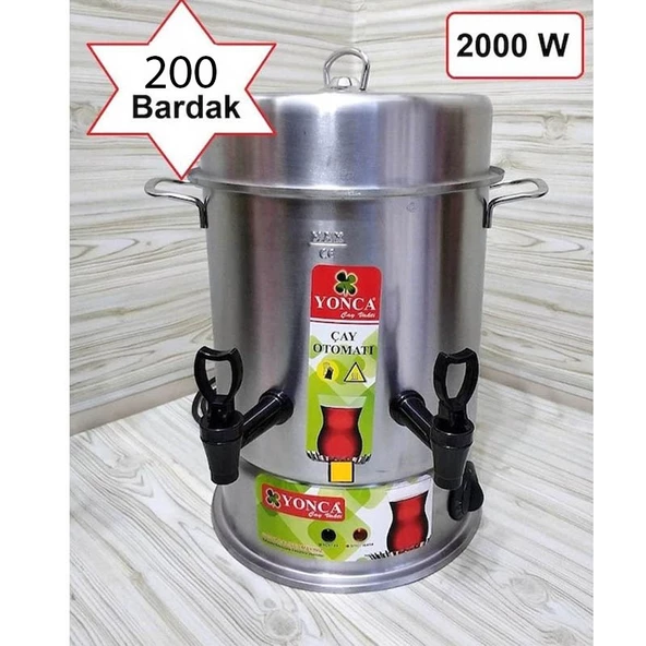 Yonca 200 Bardak Çay Makinesi 2000 W