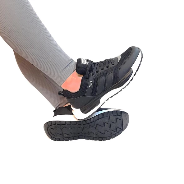 Jump 30601 Siyah-Beyaz Memory Sistem Rahat Spor Ayakkabı - 2