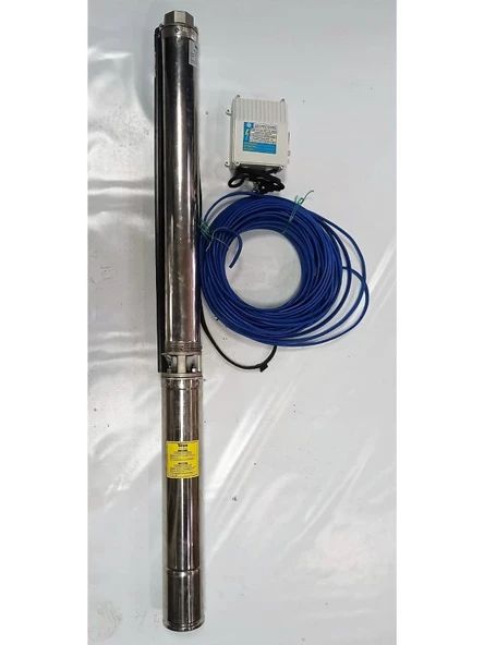 Impo Sk 408/14 Technoplast Başlıklı Derin Kuyu  3 Hp Monofaze Motorlu 35 mt Kablolu Panolu Dalgıç Pompa