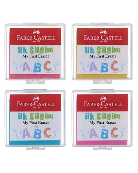 Faber Castell İlk Silgim Plastik Kutulu 4 Adet 127322