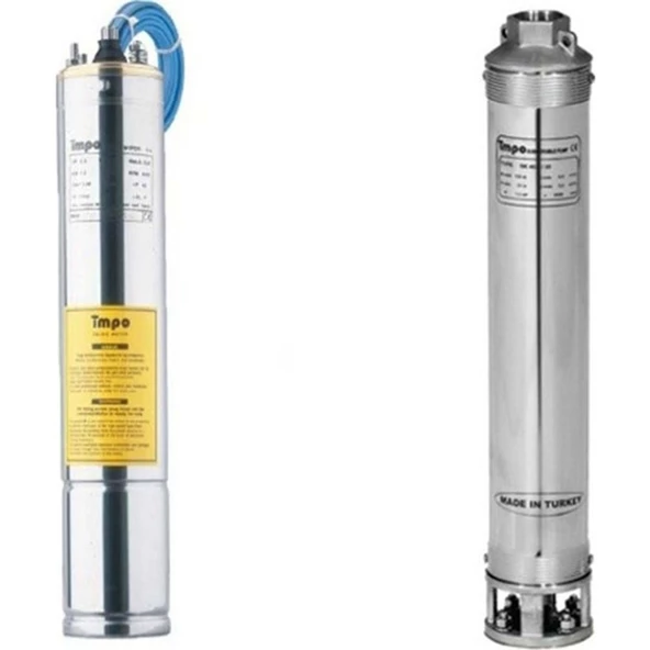 İmpo SK406/13 TECHNOPLAST BAŞLIKLI Derin Kuyu Dalgıç Pompa Motorlu 2 Hp trifaze - Resim 2