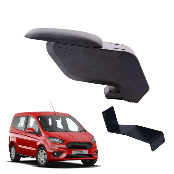 Courier 2015 Camlı Van Delmesiz Çelik Ayaklı Siyah Kolçak Kol Dayama