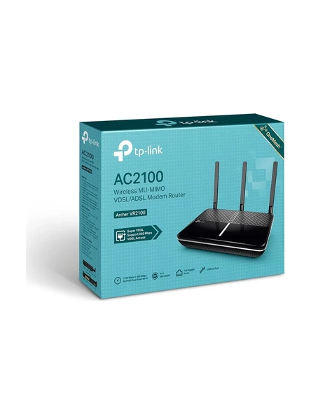 TP-Link Archer VR2100 4 Port 2100 Mbps 5GHz VDSL2 Modem - 3