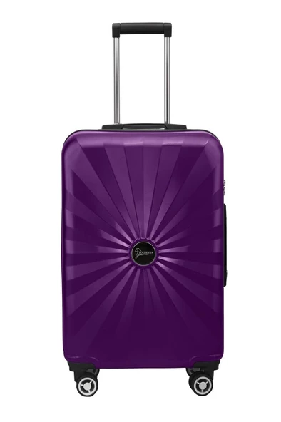 Orta Boy %100 Polikarbon Valiz 4x2 Teker Mor 1809 ürün görseli 1