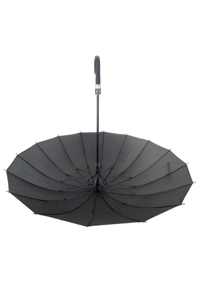 Protokol Baston 16 Telli Şemsiye Siyah 9001 - 2