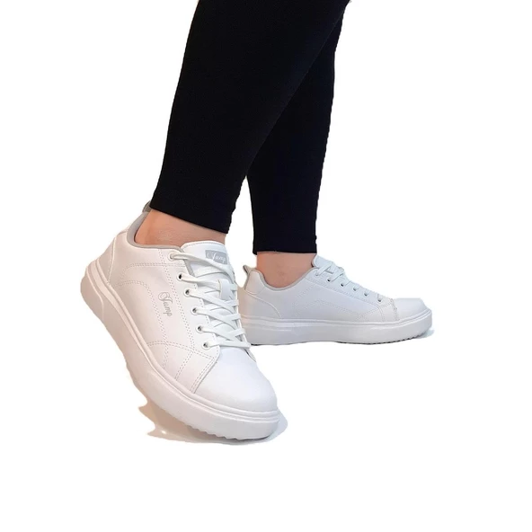 Jump 31178 Beyaz Memory Sistem Hafif Rahat Spor Ayakkabı - 4