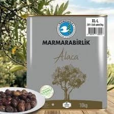 Marmarabirlik Alaca XL-L 201-260 KB Yağlı Salamura Siyah Zeytin 10 kğ