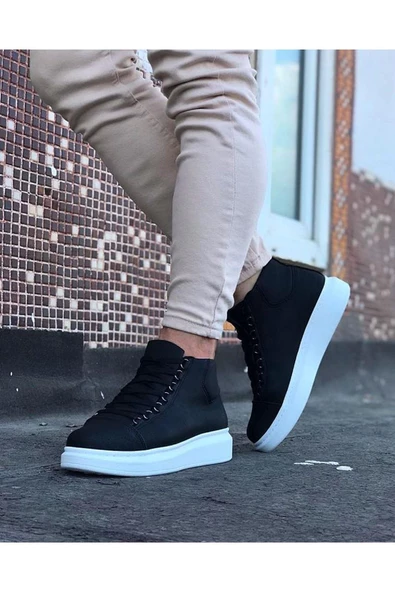 Celira NS032 Siyah Bağcıklı Sneakers Yarım Bilek Erkek Bot - 3