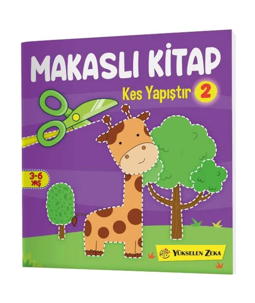 Y.Z. Kes Yapıştır Oyun Seti Makaslı Kitap Seti (Makas Hediyeli) - 2