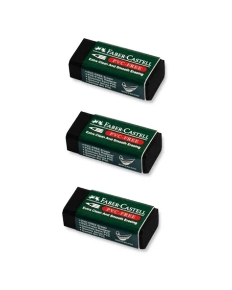 Faber Castell Siyah Silgi 3 Adet 7089 30 - 2