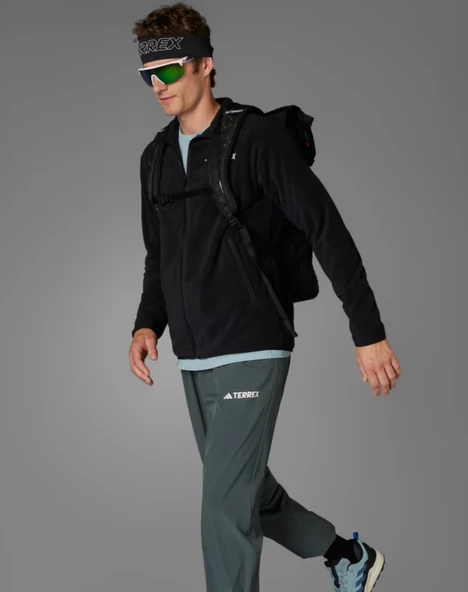 adidas Multi Essentials Full-Zip Fleece Fermuarlı Üst JP0795 - Resim 5