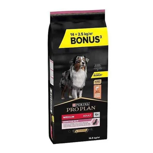 Pro Plan Adult Sensitive Somonlu Hassas Yetişkin Köpek Maması 16,5 kg ürün görseli 1