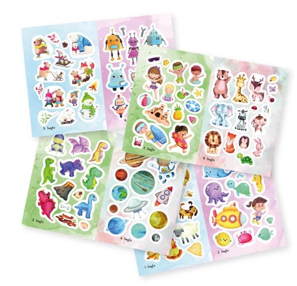 Y.Z. Tükenmeyen Sticker Kitabım (100  Tekrar Tekrar Kullanılabilen Sticker) - 4