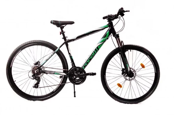 Corelli Trivor 2.1 HD Fren 21 Vites 28 Jant Şehir Tur Bisikleti Koyu Gri Yeşil Beyaz 18 Kadro ürün görseli 1