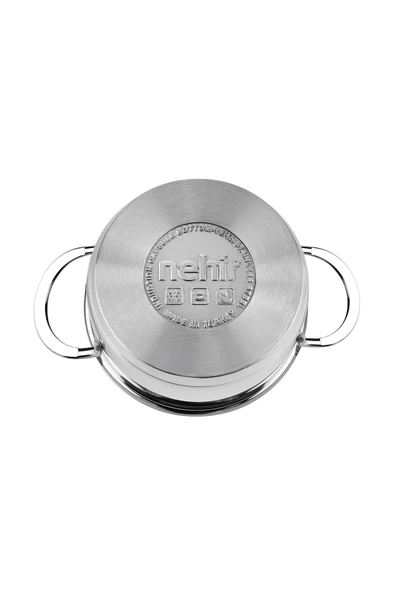 Nehir Silver 6 Parça Paslanmaz Çelik Mini Tencere Seti (12-14-16 cm) - 6