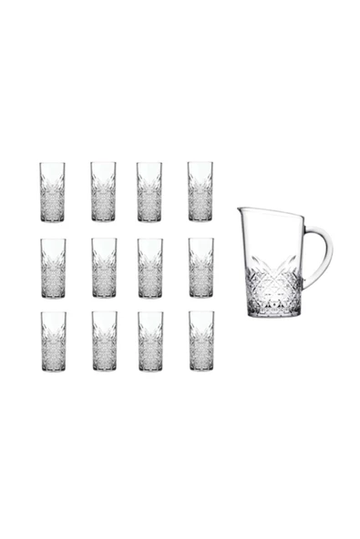 Paşabahçe Timeless 13 Parça Özel Seri Sürahili Bardak Timeless Rakı Bardak