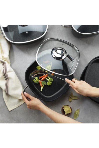 Schafer Gastronomie Master Granit Derin Tencere-26cm - 3
