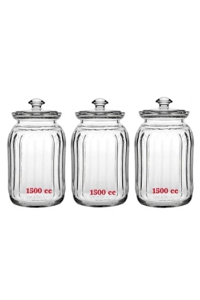 Paşabahçe Viva Cam Kavanoz 1500 Cc X 3 Adet ( 96394) Fma383661