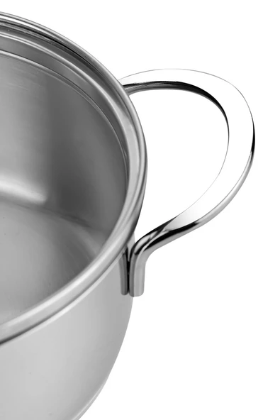 Nehir Silver 6 Parça Paslanmaz Çelik Mini Tencere Seti (12-14-16 cm) - 4