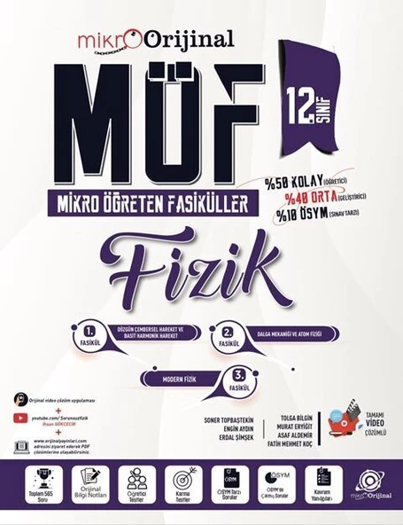 Orijinal Mikro 12. Sınıf Fizik MÖF Mikro Öğreten Fasiküller - 1