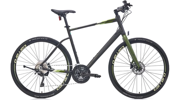 Carraro Sportive 330 HD Fren Deore 30 Vites 28 Jant Şehir Bisikleti Mat Koyu Gri Haki 48 Kadro